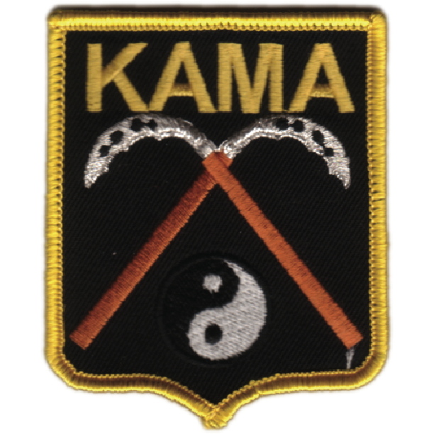 Kama with Yin Yang and Black Background-0