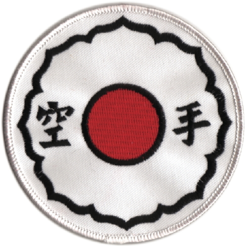 Karate Japanese Flag Black Kanji-0