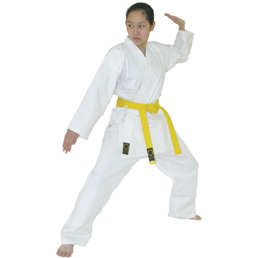 Karate Uniform White Light Weight 6oz-0