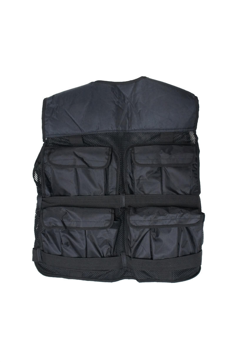 Front of adjustable vest fits 18kg