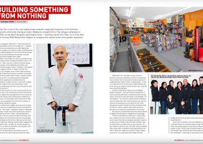 Tans Martial Arts features in Blitz Magazine