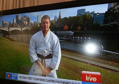 Tans Martial Arts gears up Tom Williams for Channel 7 Sunrise